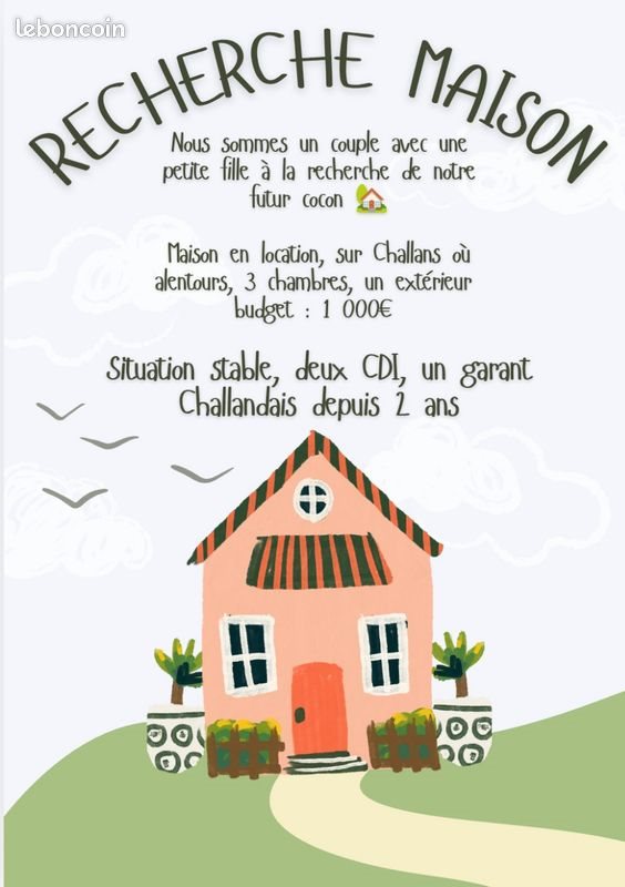 Maison à louer, 80m², Challans