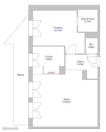 Appartement à louer, 42m², Houilles