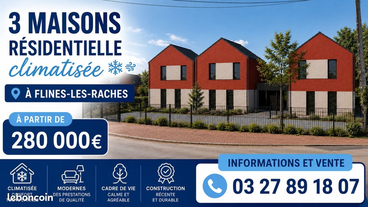 Maison à vendre, 93m², Flines-lez-Raches