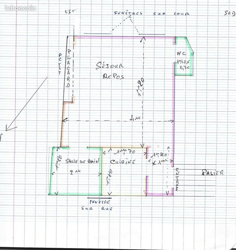 Appartement à louer, 25m², Rouen