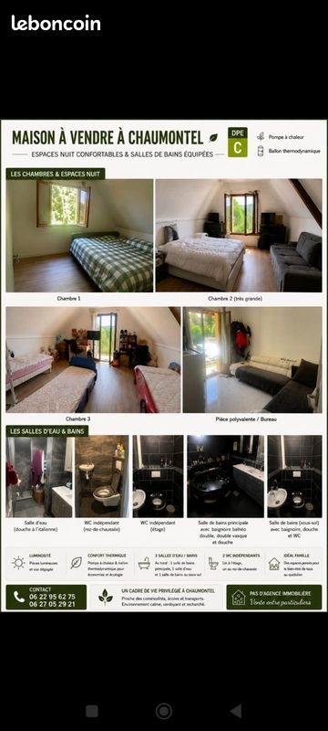 Maison à vendre, 155m², Chaumontel
