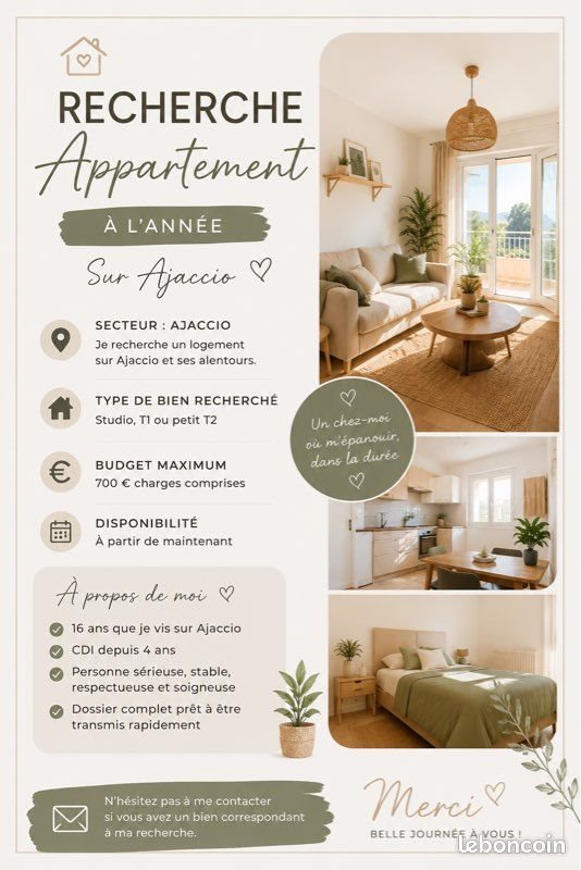 Appartement à louer, 30m², Ajaccio