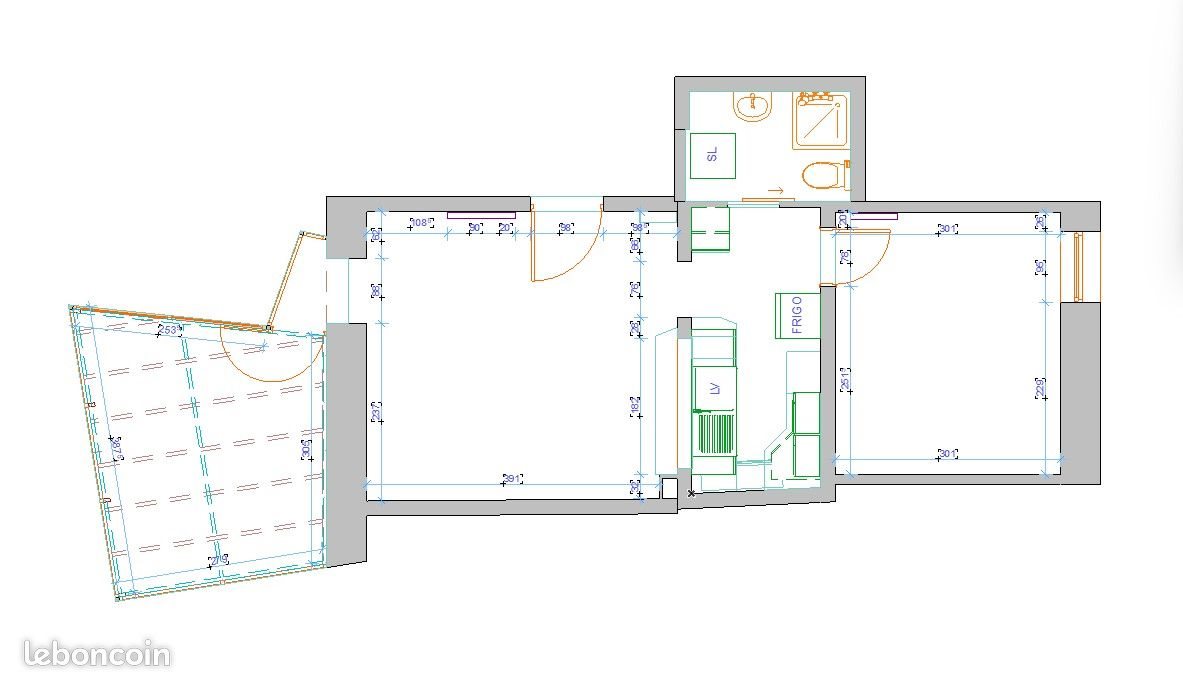 Appartement à louer, 35m², Lorient