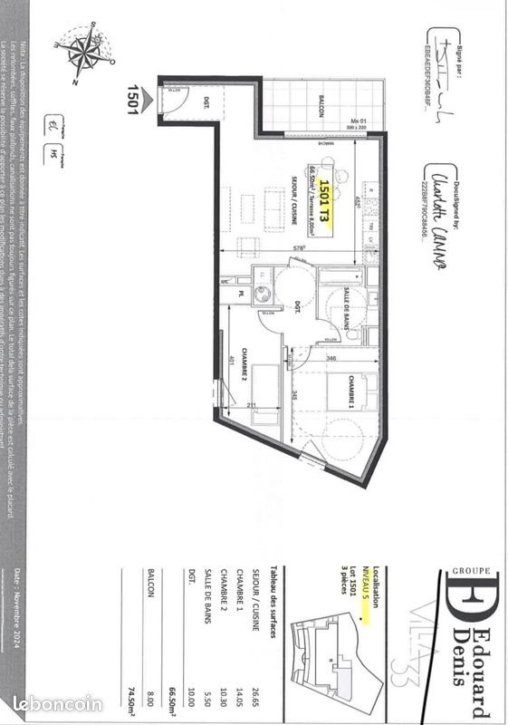 Appartement à vendre, 74m², Beausoleil