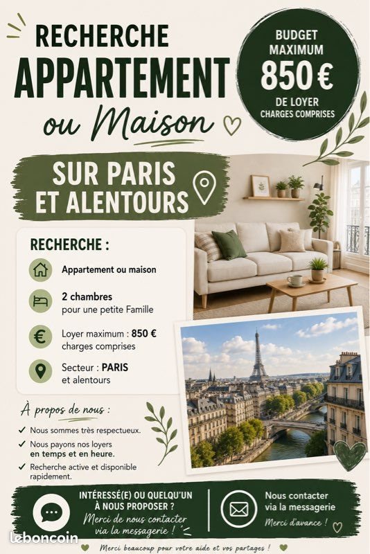 Appartement à louer, 40m², Villeneuve-Saint-Georges