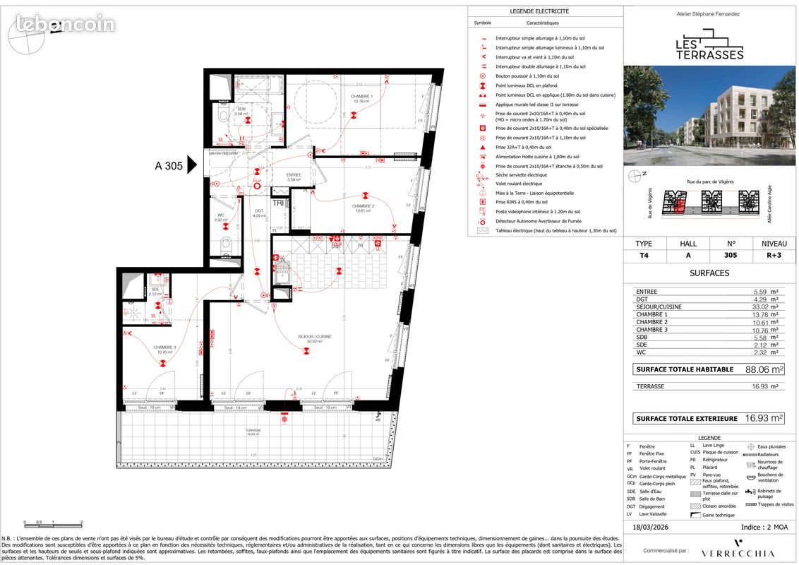 Appartement à vendre, 88m², Massy