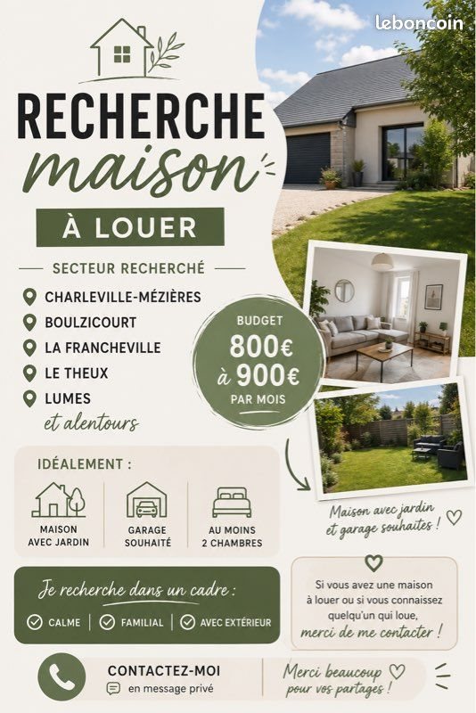 Maison à louer, 100m², Lumes