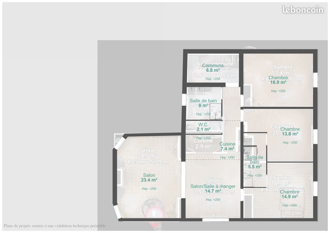 Appartement à vendre, 98m², Lexy