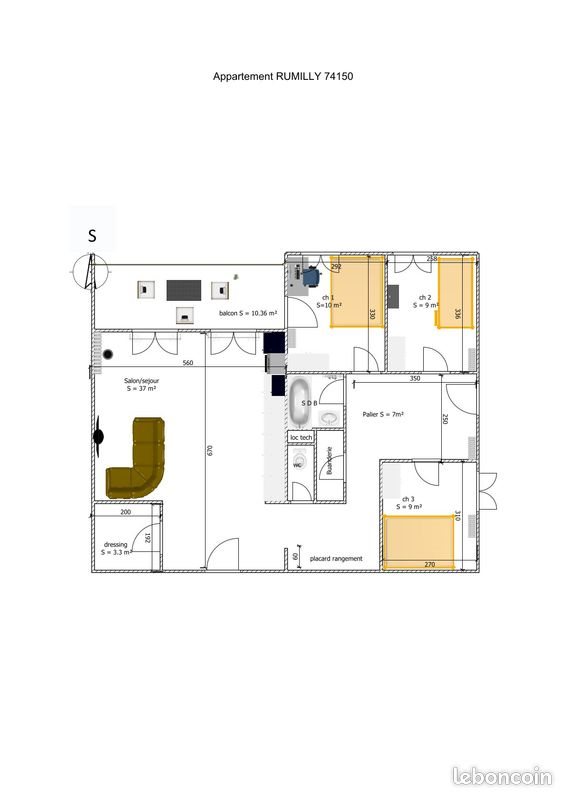Appartement à vendre, 85m², Rumilly