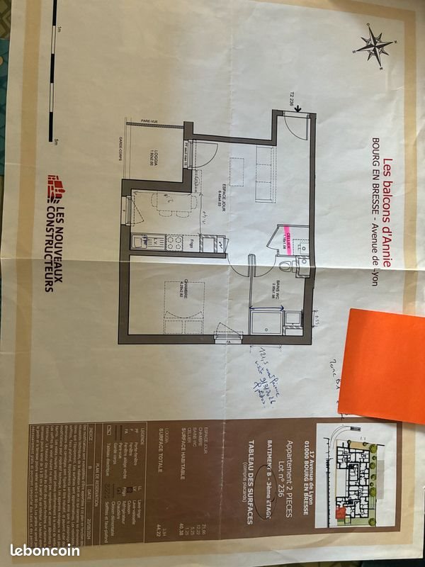 Appartement à louer, 40m², Bourg-en-Bresse