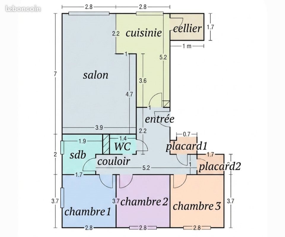 Appartement à vendre, 87m², Nice
