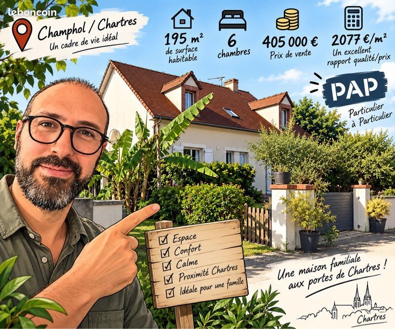 Maison à vendre, 195m², Champhol