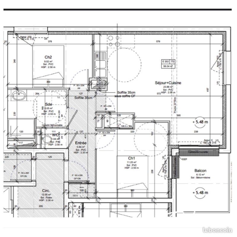 Appartement à vendre, 56m², Brest