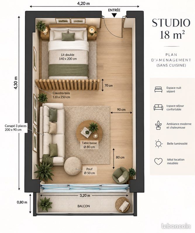 Appartement à louer, 25m², Gagny