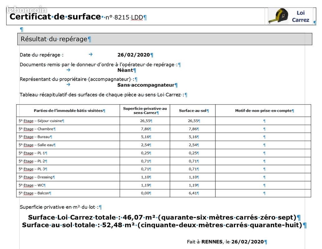 Appartement à louer, 46m², Rennes