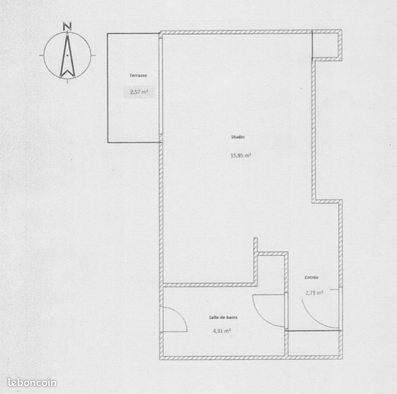 Appartement à louer, 23m², Saint-Gilles-Croix-de-Vie