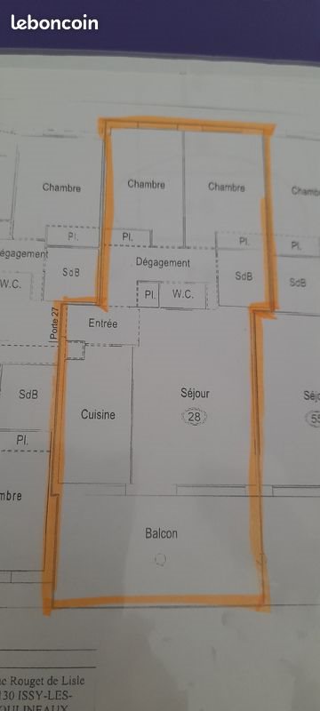 Appartement à vendre, 66m², Issy-les-Moulineaux