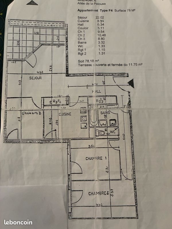 Appartement à vendre, 78m², Grenoble