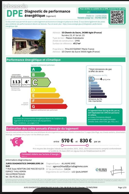 Maison à vendre, 48m², Agde (Cap d'Agde)