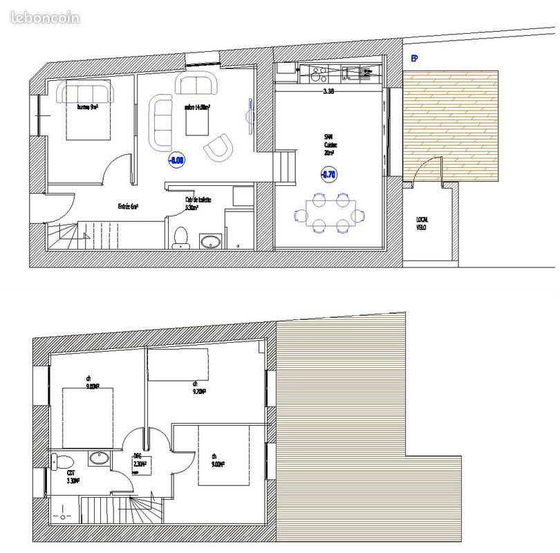 Maison à louer, 90m², Rezé