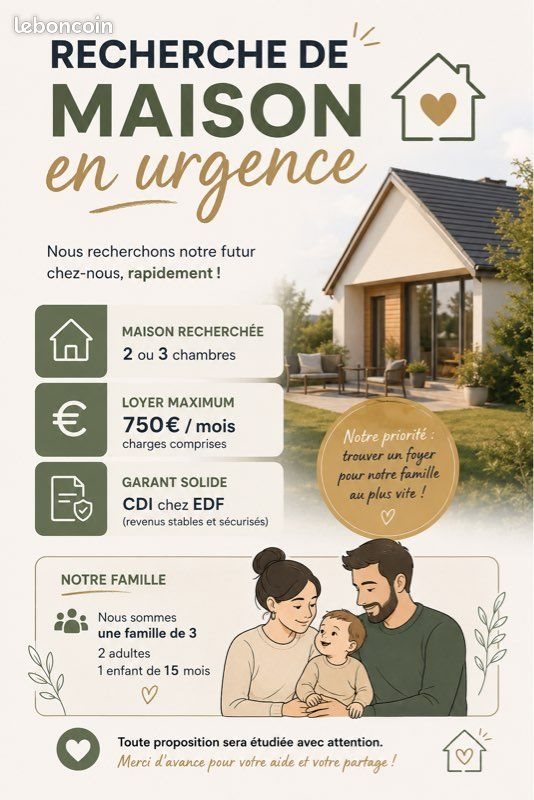 Maison à louer, 65m², Denain