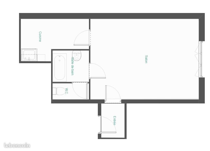 Appartement à louer, 29m², Trappes