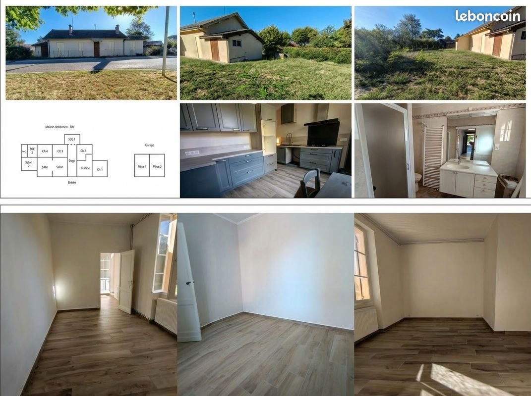 Maison à louer, 117m², Roaillan