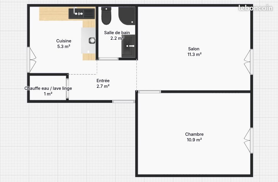 Appartement à louer, 35m², Clermont-Ferrand