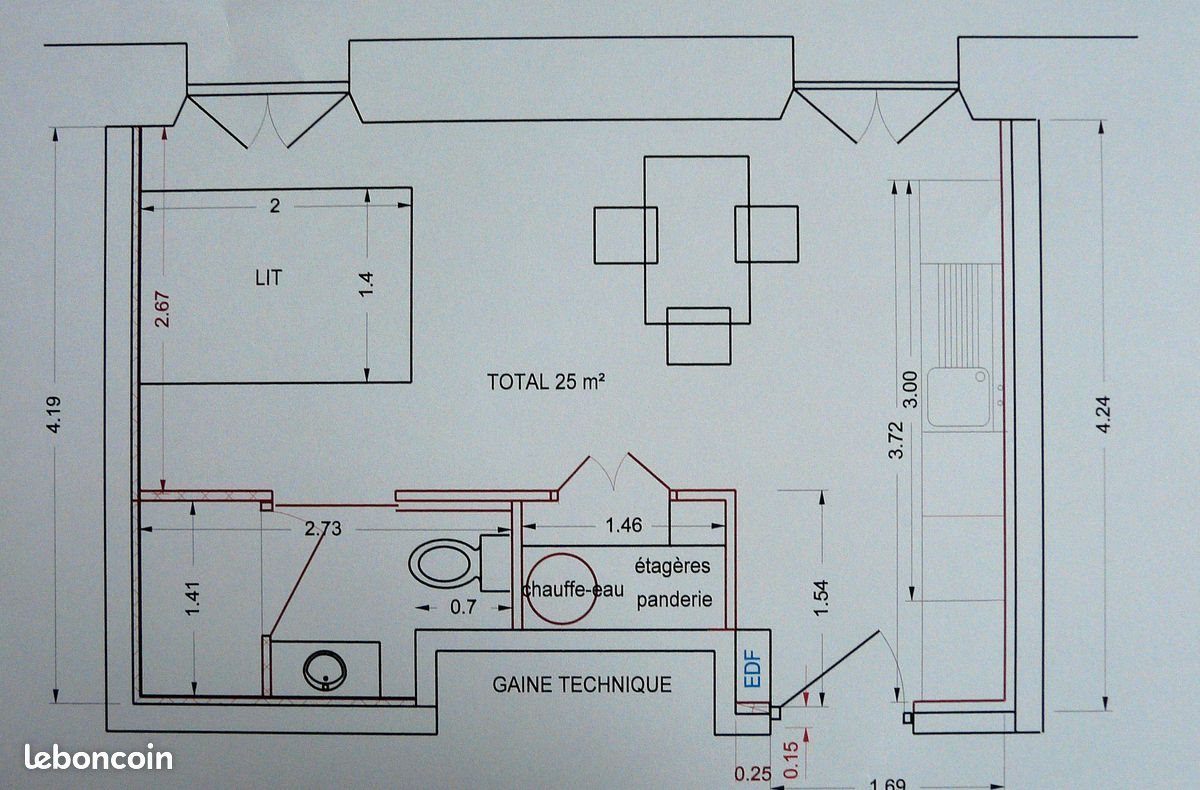 Appartement à louer, 25m², Faverges
