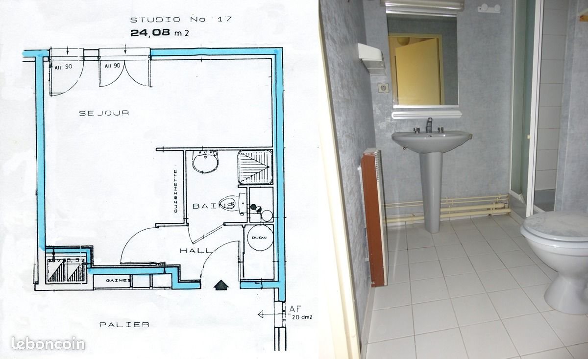 Appartement à vendre, 24m², Limoges