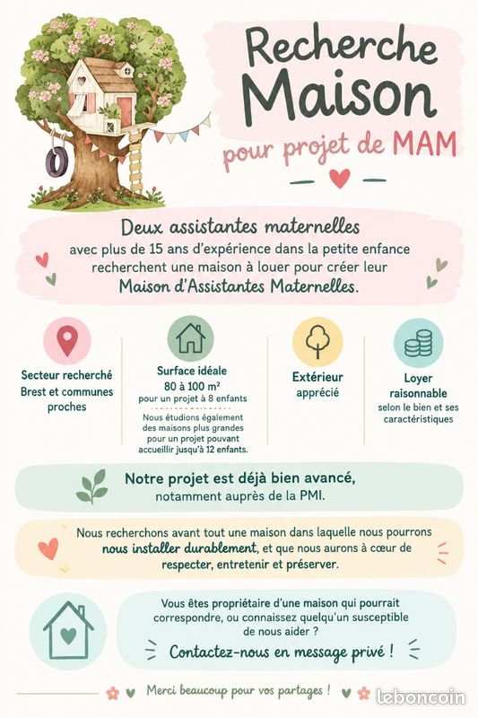 Maison à louer, 80m², Brest