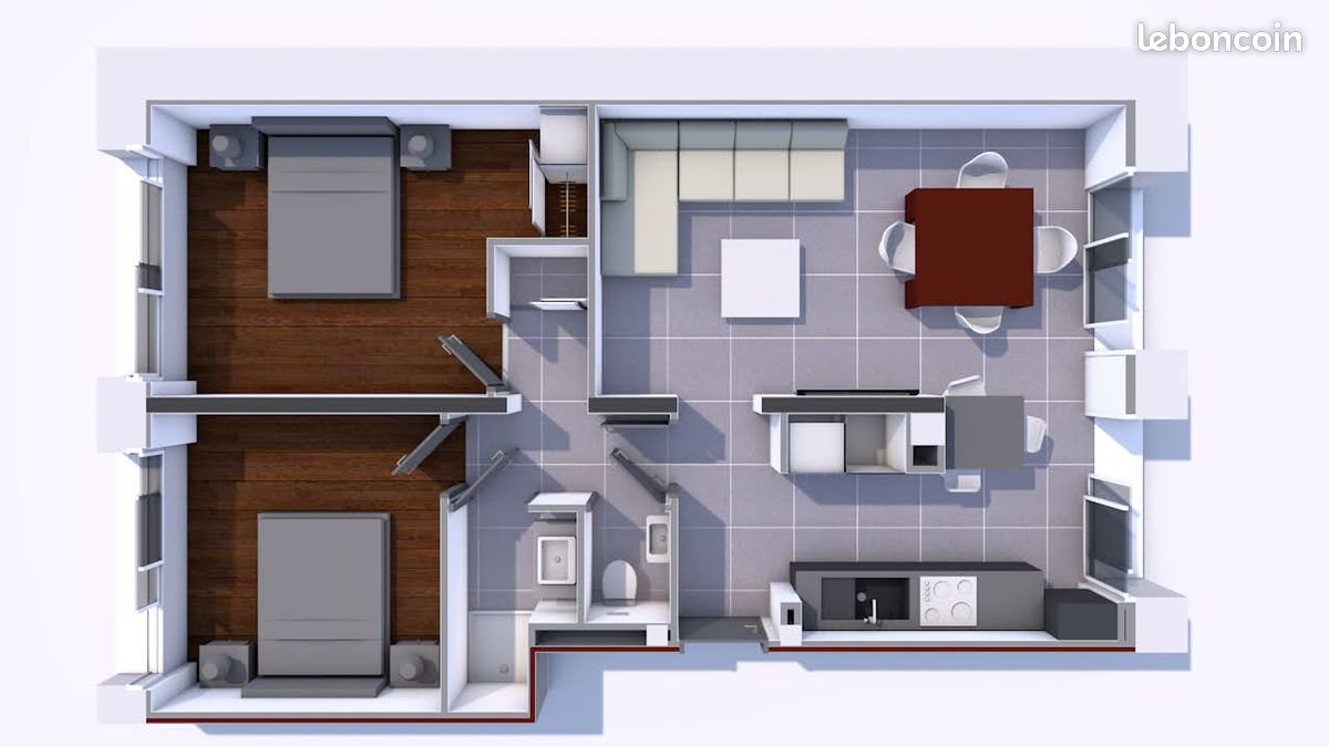 Appartement à louer, 56m², Lorient