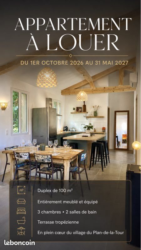 Appartement à louer, 100m², Le Plan-de-la-Tour