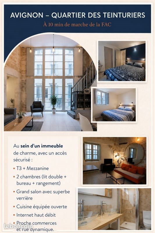 Appartement à louer, 72m², Avignon
