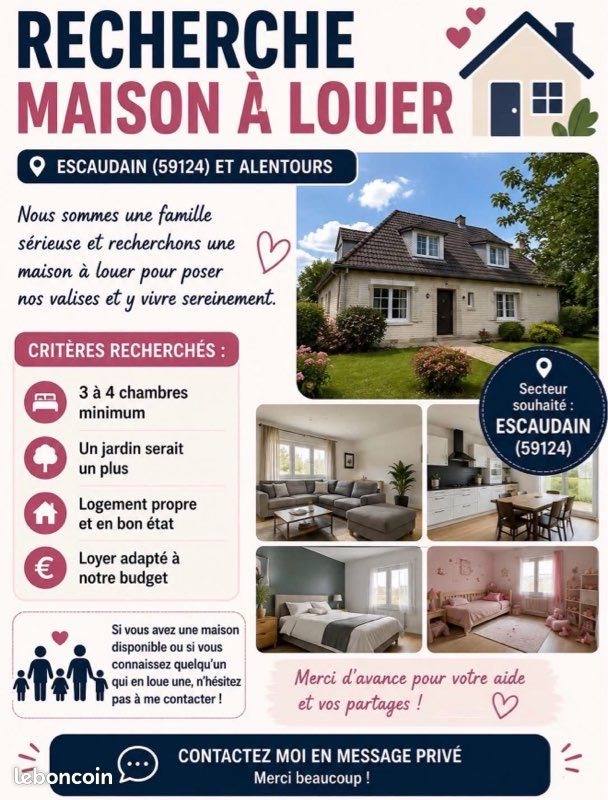 Maison à louer, 100m², Escaudain