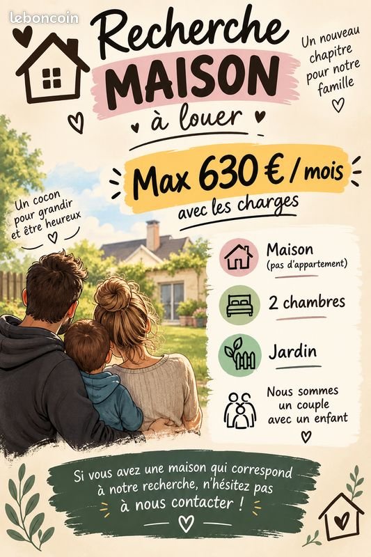 Maison à louer, 80m², Viesly