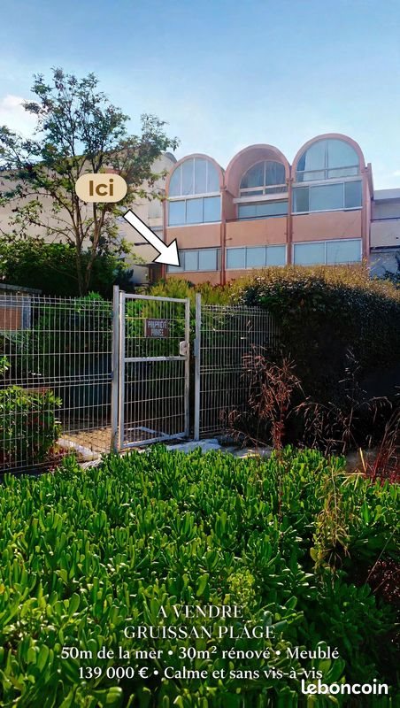 Appartement à vendre, 30m², Gruissan