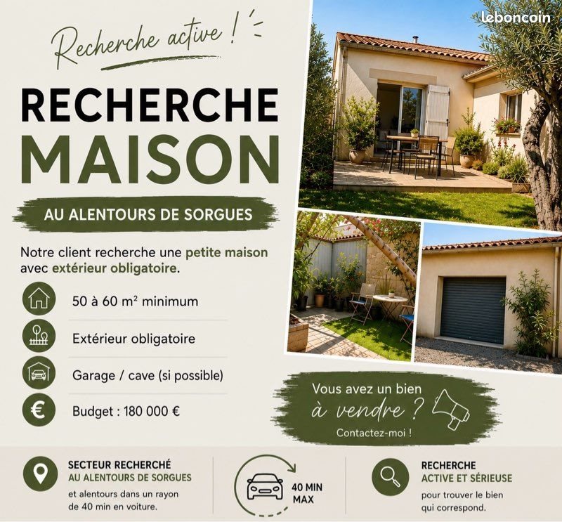 Maison à vendre, 50m², Sorgues