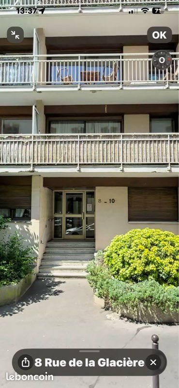 Appartement à louer, 21m², Paris 13ème