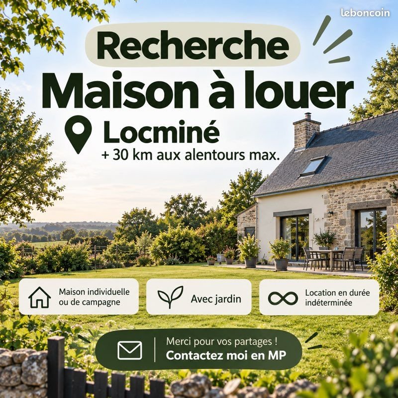 Maison à louer, 30m², Locminé
