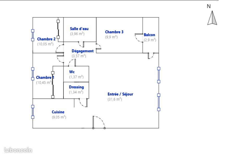 Appartement à vendre, 83m², Thiais
