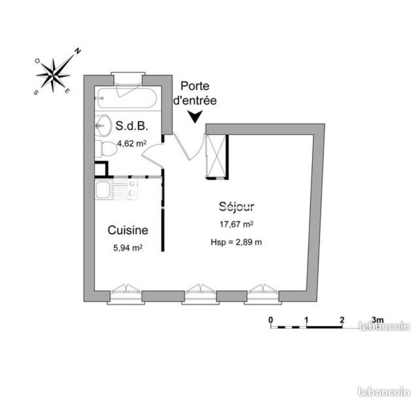Appartement à louer, 28m², Albi