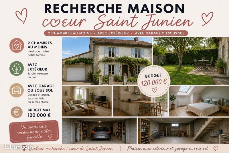 Maison à vendre, 70m², Saint-Junien