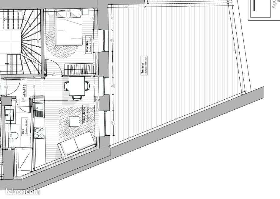 Appartement à louer, 30m², Locminé