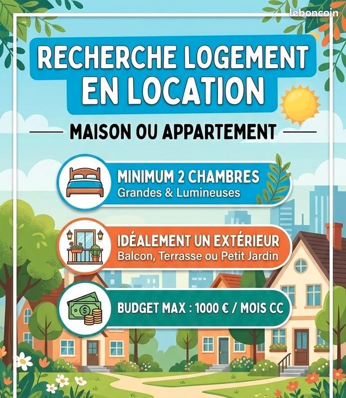 Maison à louer, 60m², Andeville