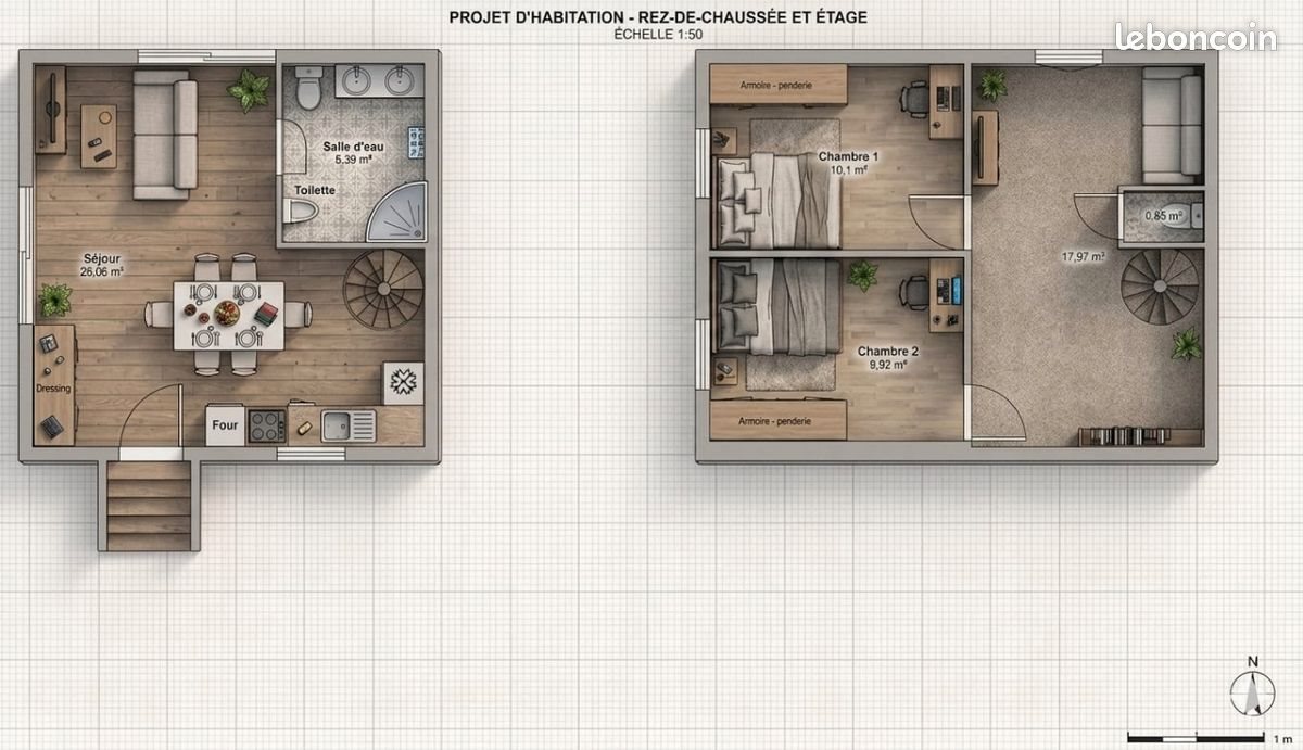 Maison à vendre, 89m², Le Bernard