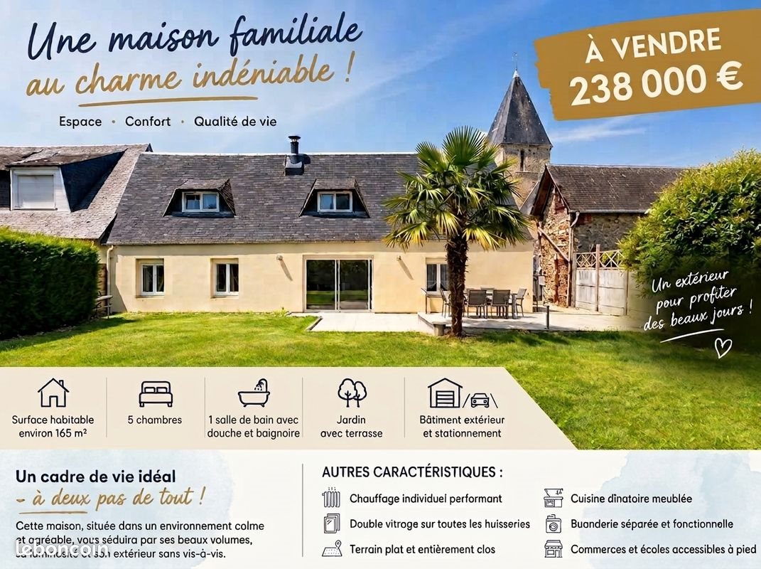 Maison à vendre, 165m², Fécamp