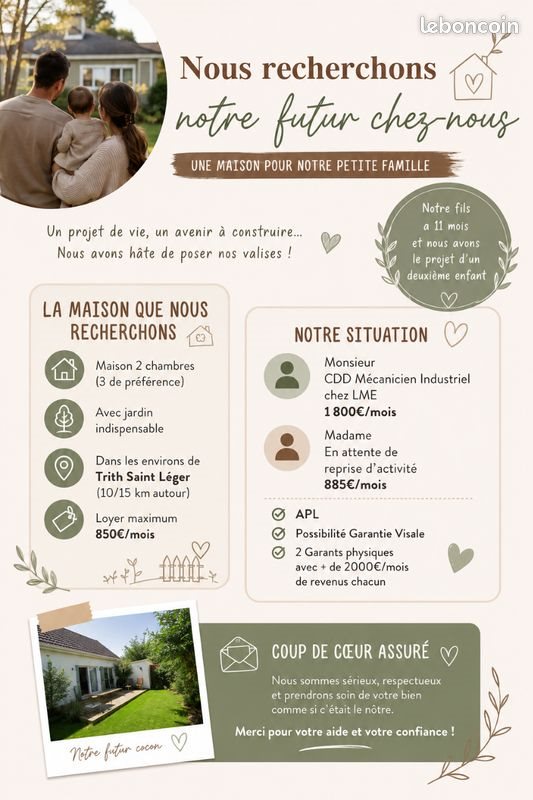 Maison à louer, 70m², Trith-Saint-Léger