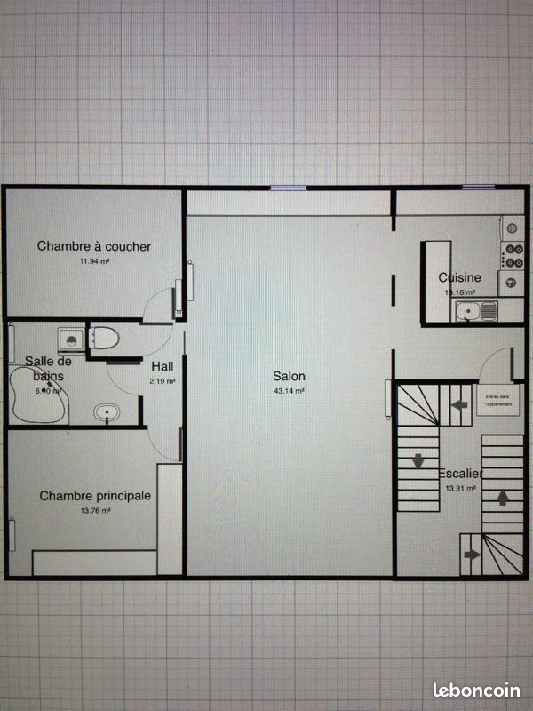 Appartement à louer, 93m², Nancy