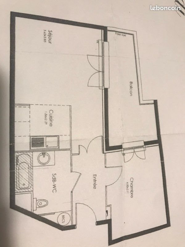 Appartement à louer, 43m², Saint-Ouen-l'Aumône